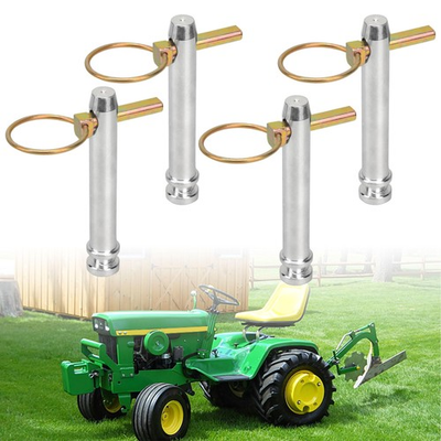 #ad 4PCS Cat 1 Top Link Pin Hitch Accessories 5 1 2 3 4 Inch Tractor Pins S07070200 $23.66