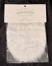 Santa Beard Christmas Costume Headwear - Wondershop  ; Adult Mustache, NEW