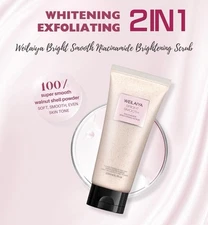 Weilaiya BRIGHT SMOOTH Niacinamine Pecan Body Scrub 200mL+FREE SHIP+US SELLER