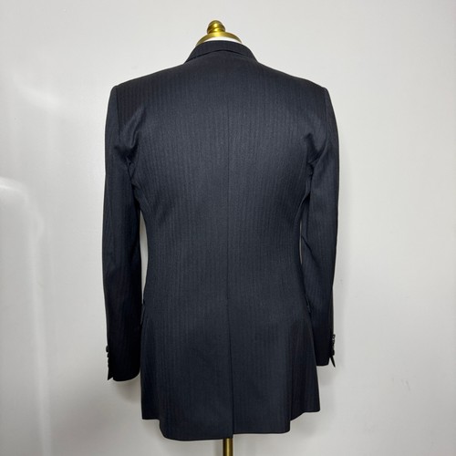 Brooks Brothers Fitzgerald Saxon 1818 Gray Herringbone Wool Suit Set 40L 34W - Picture 3 of 7