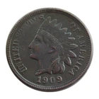 ---1909-S Indian Head Cent Penny Extremely Fine As shown in the figure---
