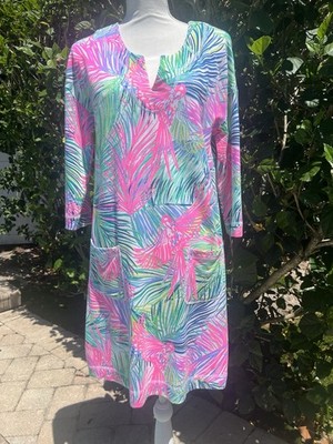 Lilly Pulitzer Joyce Dress Size S V Neck Style #24196 3/4 Sleeves Pockets