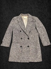Vintage Christian Dior Coat Tweed Wool Size 8 Made In USA 70s 80s