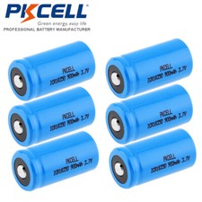 6PCS Button Top 18350 900mAh 3.7V Li-ion Rechargeable Batteries For LED Lantern 3.33 per gallon