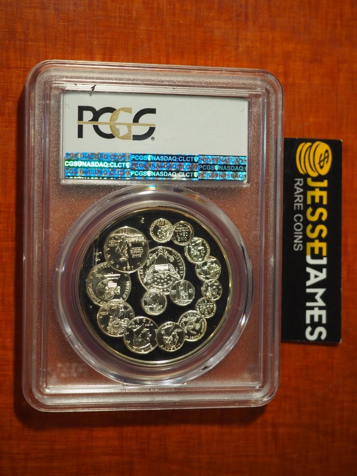 1993 P PROOF BICENTENNIAL SILVER MEDAL PCGS PR70 FROM PHILADELPHIA SET POP 18! - Image 2 of 3