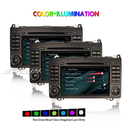 Autoradio GPS RDS DVD SWC Für Mercedes A/B Klasse Sprinter Vito Viano VW Crafter - Bild 8 von 12