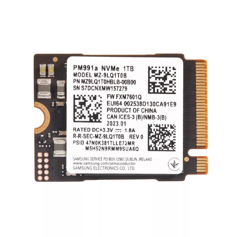 PM991A M.2 2230 SSD 1TB NVMe For Microsoft Surface Pro X 8 Replace