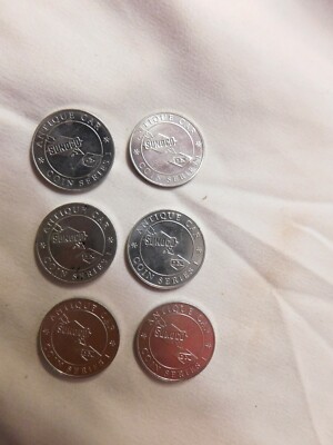 Sunoco Antique Car Coins Series 1 Lot of Six Coins VTG