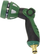 Spear & Jackson Kew Gardens Garden Hose Watering Jet Spray Gun - 9 Settings - Gr