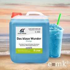 Slush Sirup COOL FREEZE Das Blaue Wunder| Orange | 5L | neonblau + azofrei