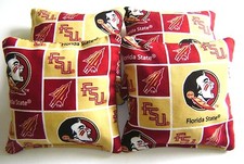 4 CORNHOLE FLORIDA STATE SEMINOLES BEAN BAGS FSU TAILGATE TOSS ALL WEATHER