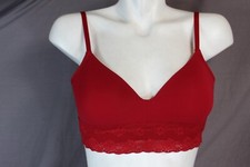 NATORI Wireless Lined Bliss Perfection Contour T-shirt Bra 723154 Size 34C red