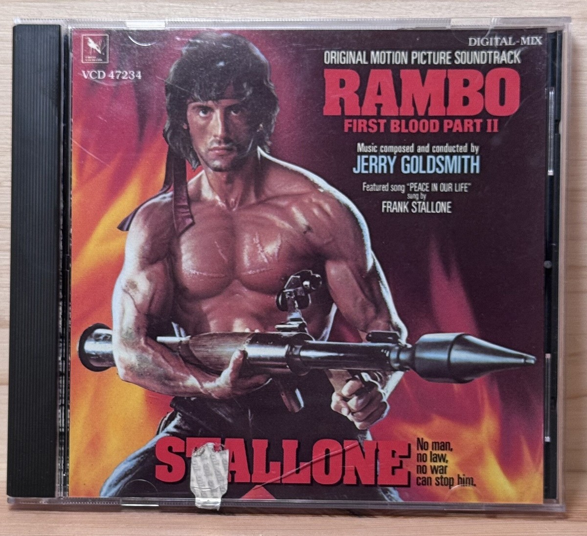 Rambo First Blood Part II CD Jerry Goldsmith, 1st U.S. Ed., Japan