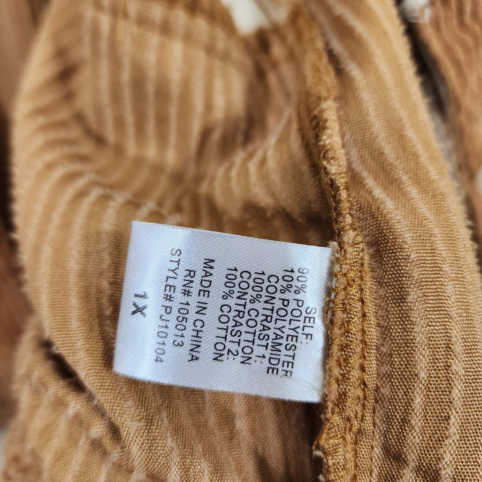 Andree mixed pattern button front boho lightweigh… - image 6