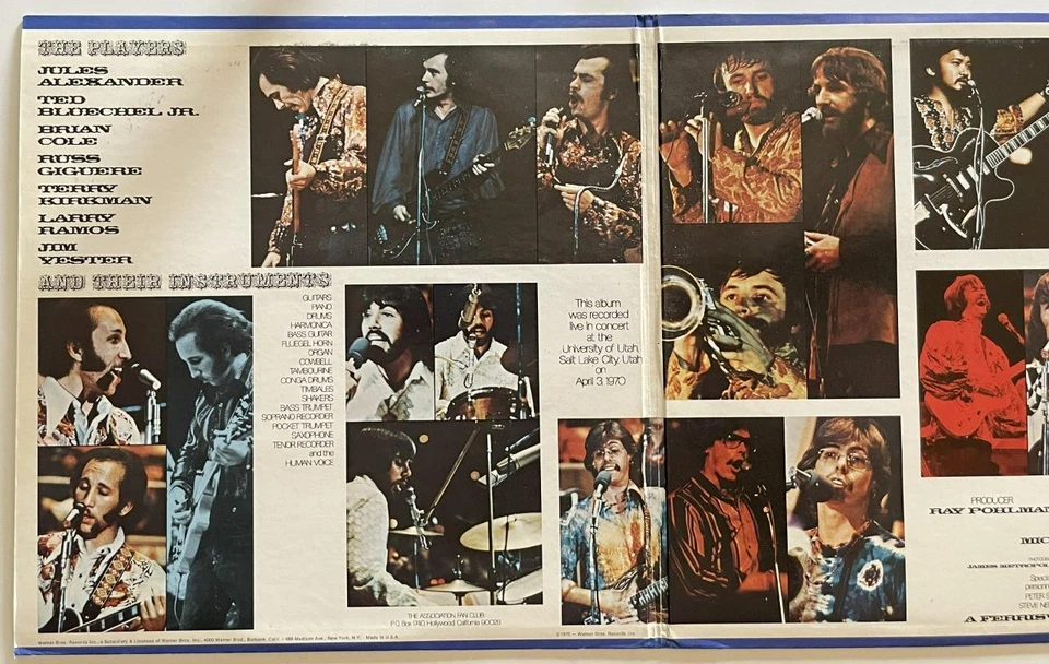 The Association "Live" dbl LP NM Warner Bros. Sunshine Pop Rock (1970) - Image 3 of 4