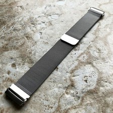 Modern Silver Color Adjustable Milanese Band Strap for Fitbit Versa 3 4 Sense 2