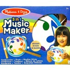 MELISSA & DOUG 3-in-1 MUSIC MAKER SET Wood TAMBOURINE/DRUM & RHYTHM STICKS ~ New — photo 1