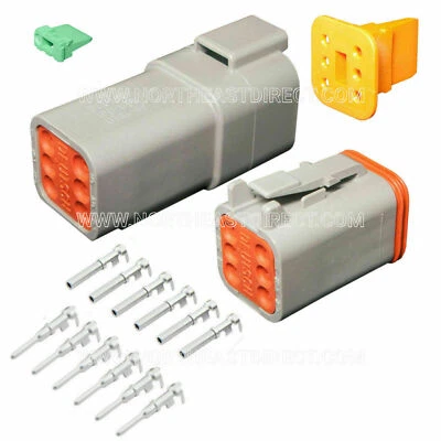 6 Pin Deutsch DT DT04-6P DT06-6S waterproof electrical connector kit