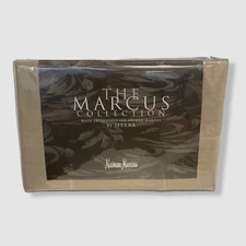 $301 Sferra Beige Full Marcus Collection 400 Thread-Count Striped Bed Sheet Set