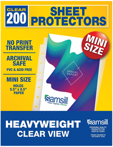 mini binder photo sheet protectors