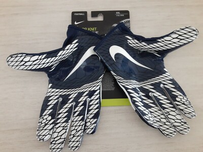 Nike Vapor Knit Football Skill Gloves Magnigrip Mens Size XXL Blue