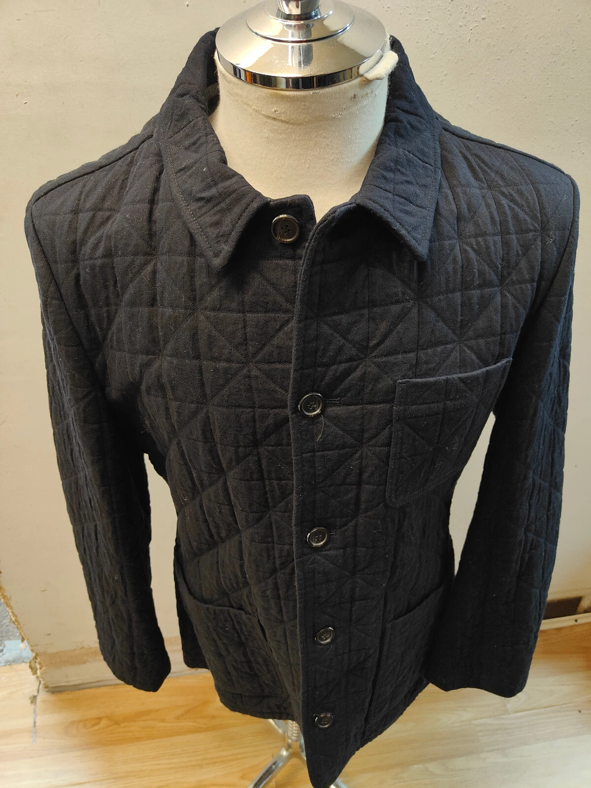 Brook Taverner Men's Navy Blackthorn Quilt Blazer Medium