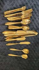 Dirigold Flatware Dining Set - 56 flat ware & 4 serving spoons