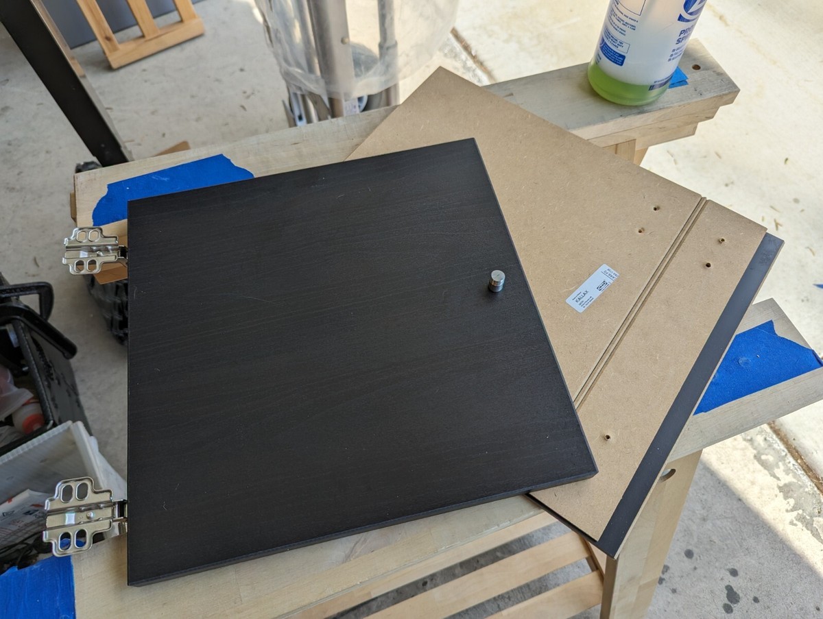 Ikea KALLAX EXPEDIT Insert with 1 Door Black-Brown Fits Expedit