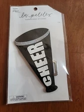 THE PAPER STUDIO BLACK CHEER MEGAPHONE 3 D HOMECOMING Stickers ST3