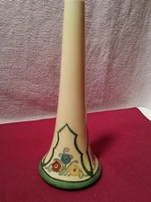 Vintage Fraunfelter Ohio 8.5" Porcelain Vase. 1935 or earlier! RARE FIND! Mint! 