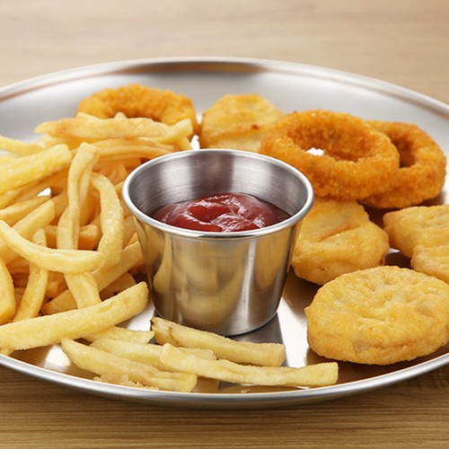 12 pcs Reusable Sauce Cups Round Butter Cups Dressing Sauce Cups