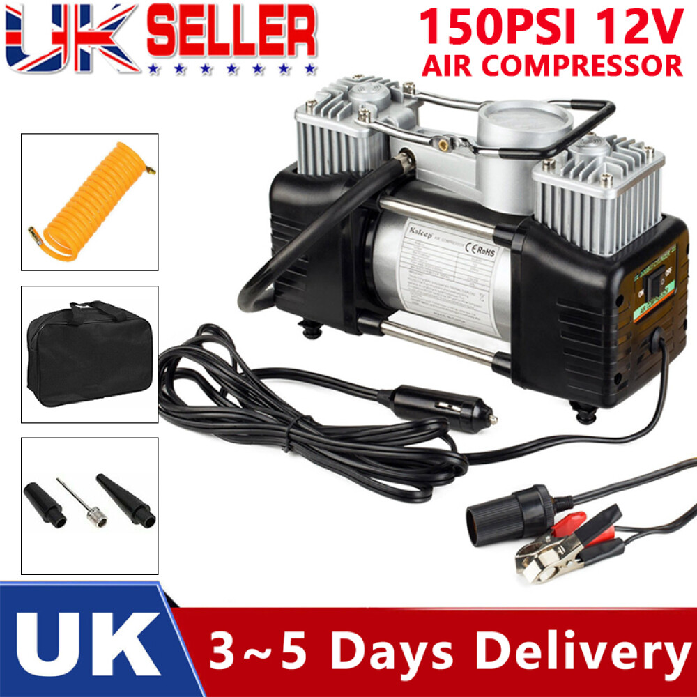 UK Heavy Duty 150PSI 12V Electric Car Tyre Inflator Portable Air