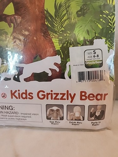 Morphsuits Kids Grizzly Bear Costume Size S Age 6-8 - Picture 3 of 5