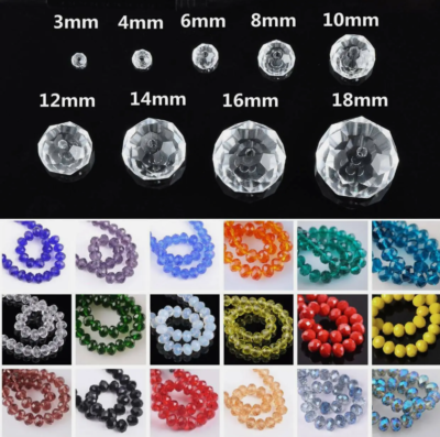 BRCbeads 8mm Gold Plated Crystal Rondelle Spacer Beads 100pcs Per Bag For Jewelery - Foto 8