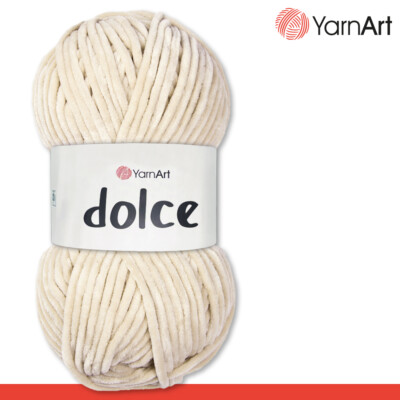 YarnArt 100 g Dolce Chenille Wolle Garn Stricken Häkeln Amigurumi 64 Farben