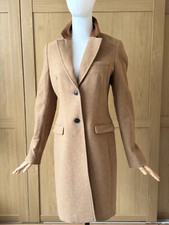 Jack Wills Wool Blend Velvet Collar Mid Length Coat Sz 8 Uk