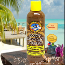      Hawaiian Blend KONA BROWNING LOTION New 8oz Dark Hawaiian Tan