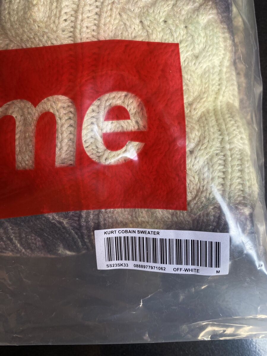 Supreme Kurt Cobain Sweater size Medium In Hand | eBay Supreme Kurt Cobain Sweater size Medium In Hand | eBay