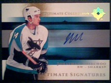 JONATHAN CHEECHOO  SAN JOSE SHARKS 05/06 AUTHENTIC AUTOGRAPH  SP