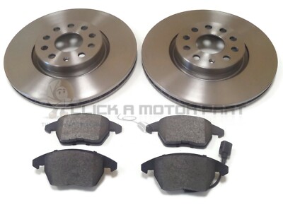 VW SCIROCCO 2.0 TDi GT 170 2008-2017 FRONT 2 BRAKE DISCS AND PADS SET NEW