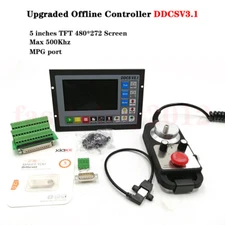 Upgrade 3Axis CNC Motion Offline Controller 500Khz G Code Control +MPG Handwheel