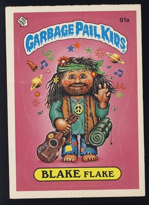 1986 GPK Garbage Pail Kids OS3 Original Series 3 Three Base Card 91a Blake Flake