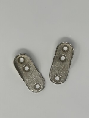 1 Pair Closet Rod Support - Chrome Finish w/o Dowels