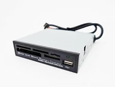 8-in-1 Internal Flash Media Multi Card Reader USB 2.0 Port Hub for Floppy Bay $M
