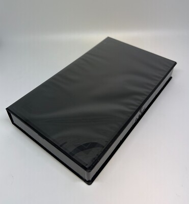 10 BLACK VHS CASE VIDEO BOX LIBRARY CASE WITH HUB, FULL SLEEVE