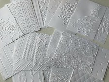 Embossed Card Fronts Stampin Up - 2 sheets of cardstock 4 x 5.25 inches