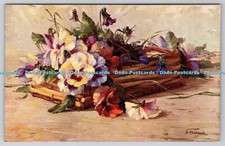 R741615 Favourite Flowers Raphael Tuck and Sons Oilette Postcard No 3365 N Berau