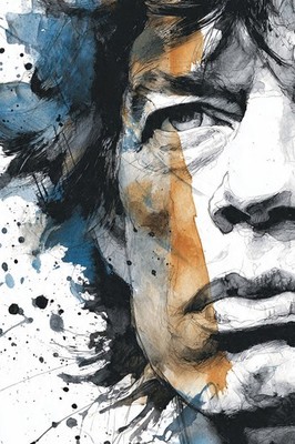 Mick Jagger Wall Art - Framed/Unframed Print or Canvas -  3 Sizes - Stones