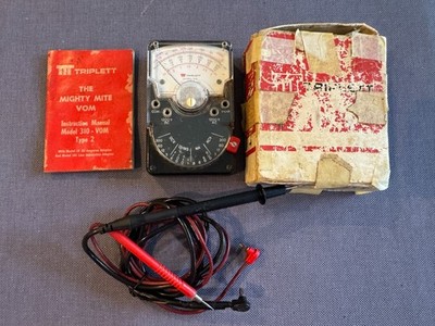 Vintage Triplett Model 310 Type 2 Analog Mighty Might VOM USA BUNDLE