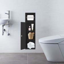 4 Tiers Bathroom Niche Recessed Toilet Paper Niche Recessed Bathroom Niche Black